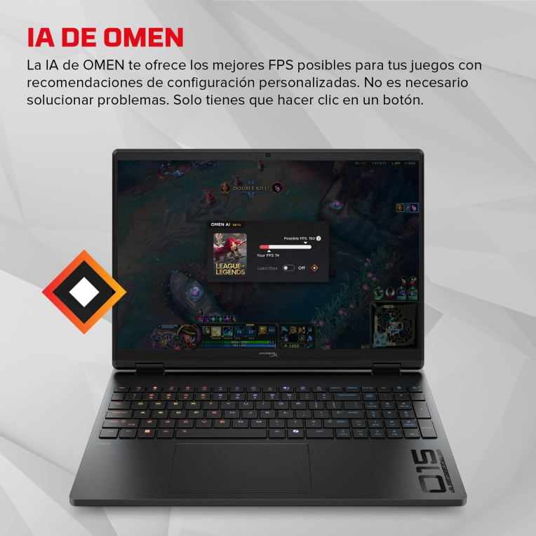 HP 15-GA0014NS ULTRA 7 355 512GB 16GB 15.3IN FREEDOS 210H 38,9 cm (15.3") 2K DDR5-SDRAM Wi-Fi 6 (802.11ax)