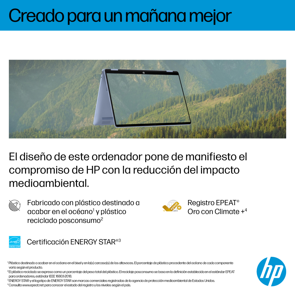 HP 14-FP0007NSX ULTRA 5 325 512GB 16GB 14.0IN WIN11 120U 35,6 cm (14") Pantalla táctil 2K LPDDR5-SDRAM SSD Wi-Fi 6 (802.11ax) Windows 11 Home Azul