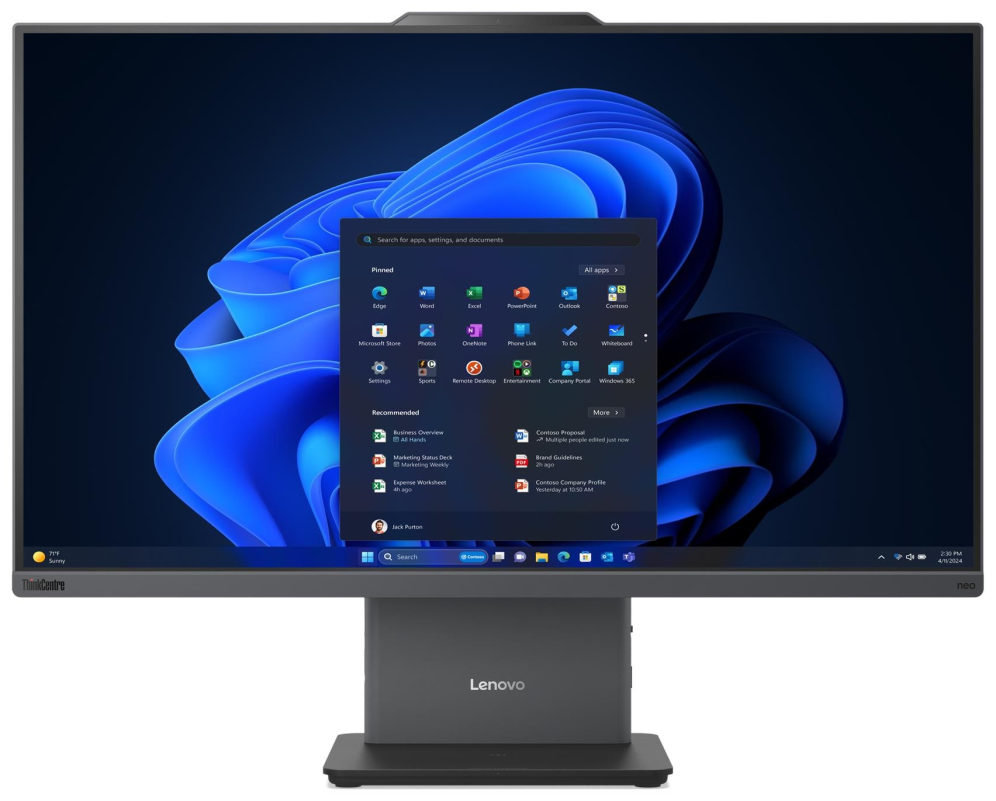 Lenovo ThinkCentre neo 50a 24 Gen 6 LNL Intel Core Ultra 5 226V 60,5 cm (23.8") 1920 x 1080 Pixeles PC todo en uno 16 GB LPDDR5x-SDRAM 512 GB SSD Wi-Fi 6 (802.11ax) Gris