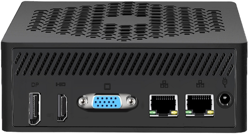 Leotec LEMPC09 PC/estación de trabajo barebone Cubo Negro