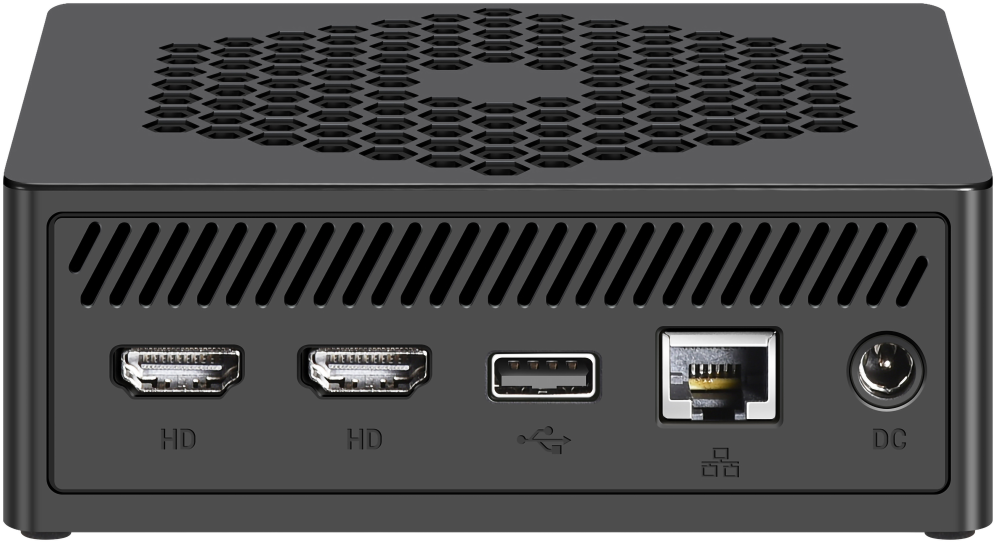 Leotec LEMPC12 PC/estación de trabajo barebone Cubo Negro