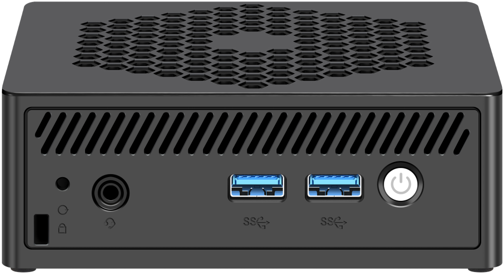 Leotec LEMPC12 PC/estación de trabajo barebone Cubo Negro