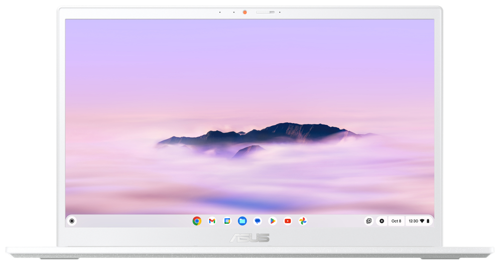 ASUS Chromebook Plus CX34 CX3402CVA-PQ1339 - Ordenador Portátil 14" Full HD (Intel Core 3 100U, 8GB RAM, 256GB UFS, Graphics, ChromeOS) Blanco Perla - Teclado QWERTY español