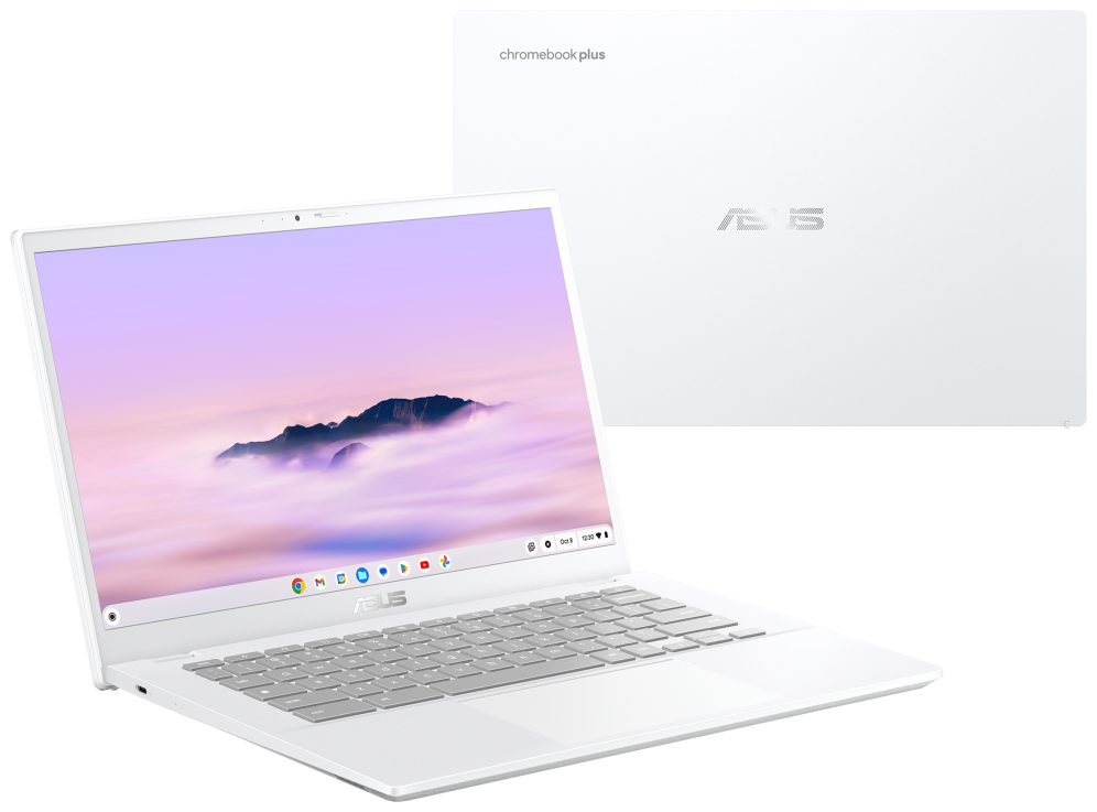 ASUS Chromebook Plus CX34 CX3402CVA-PQ1339 - Ordenador Portátil 14" Full HD (Intel Core 3 100U, 8GB RAM, 256GB UFS, Graphics, ChromeOS) Blanco Perla - Teclado QWERTY español