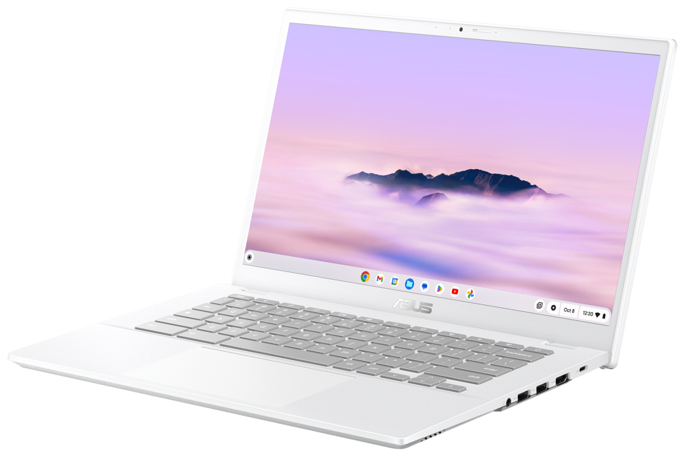 ASUS Chromebook Plus CX34 CX3402CVA-PQ1339 - Ordenador Portátil 14" Full HD (Intel Core 3 100U, 8GB RAM, 256GB UFS, Graphics, ChromeOS) Blanco Perla - Teclado QWERTY español