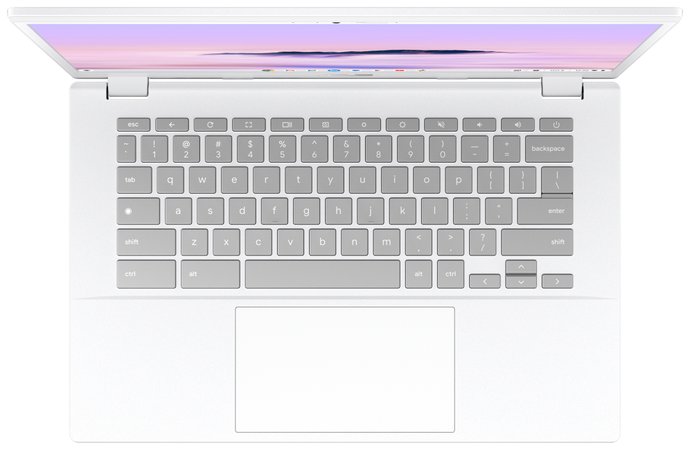 ASUS Chromebook Plus CX34 CX3402CVA-PQ1339 - Ordenador Portátil 14" Full HD (Intel Core 3 100U, 8GB RAM, 256GB UFS, Graphics, ChromeOS) Blanco Perla - Teclado QWERTY español
