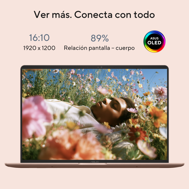 ASUS Zenbook 14 OLED UX3480KA-U2218W Copilot+ PC Copilot+ PC - Ordenador Portátil " WUXGA (AMD Ryzen AI 7 345, 16GB RAM, 512GB SSD, Radeon 840M, Windows 11 Home) Arctic Blue - Tec. QWERTY Esp