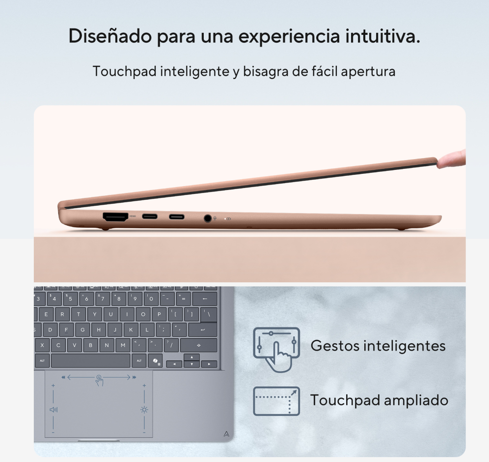 ASUS Zenbook 14 OLED UX3480KA-U2218W Copilot+ PC Copilot+ PC - Ordenador Portátil " WUXGA (AMD Ryzen AI 7 345, 16GB RAM, 512GB SSD, Radeon 840M, Windows 11 Home) Arctic Blue - Tec. QWERTY Esp