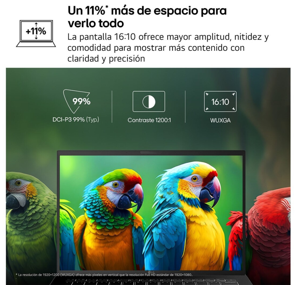 LG Gram 14ZB90S-G.AX55BN ordenador portatil Intel Core Ultra 5 115U Portátil 35,6 cm (14") WUXGA 16 GB LPDDR5x-SDRAM 512 GB SSD Wi-Fi 6E (802.11ax) Windows 11 Home Negro