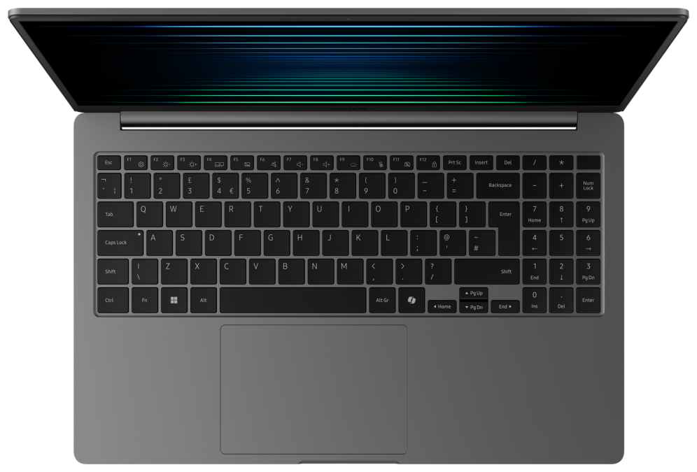 Samsung Galaxy Book5 Intel Core Ultra 5 225U Portátil 39,6 cm (15.6") Full HD 32 GB LPDDR5x-SDRAM 512 GB SSD Wi-Fi 6E (802.11ax) Windows 11 Pro Gris Español