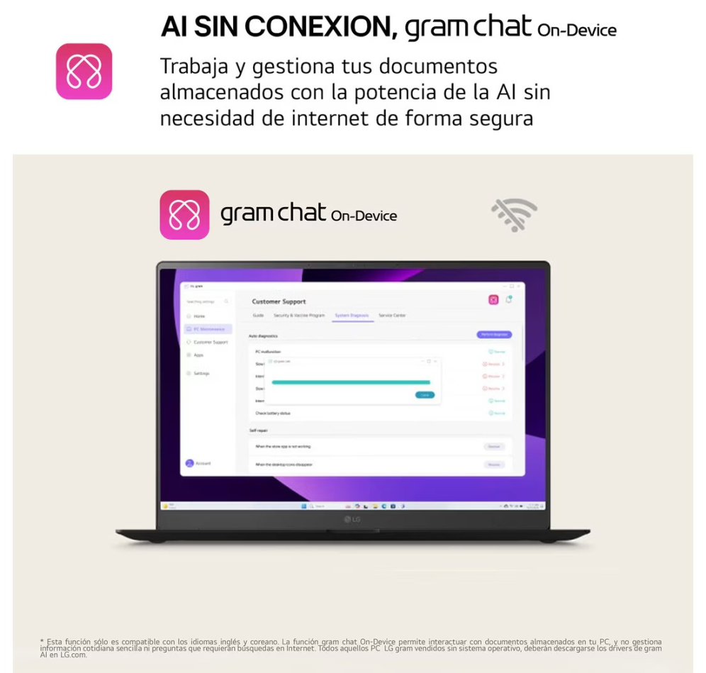 LG Gram 17Z90TL-G.AU88BN ordenador portatil Intel Core Ultra 7 258V Portátil 43,2 cm (17") WQXGA 32 GB LPDDR5x-SDRAM 1 TB SSD Wi-Fi 7 (802.11be) Windows 11 Home Negro