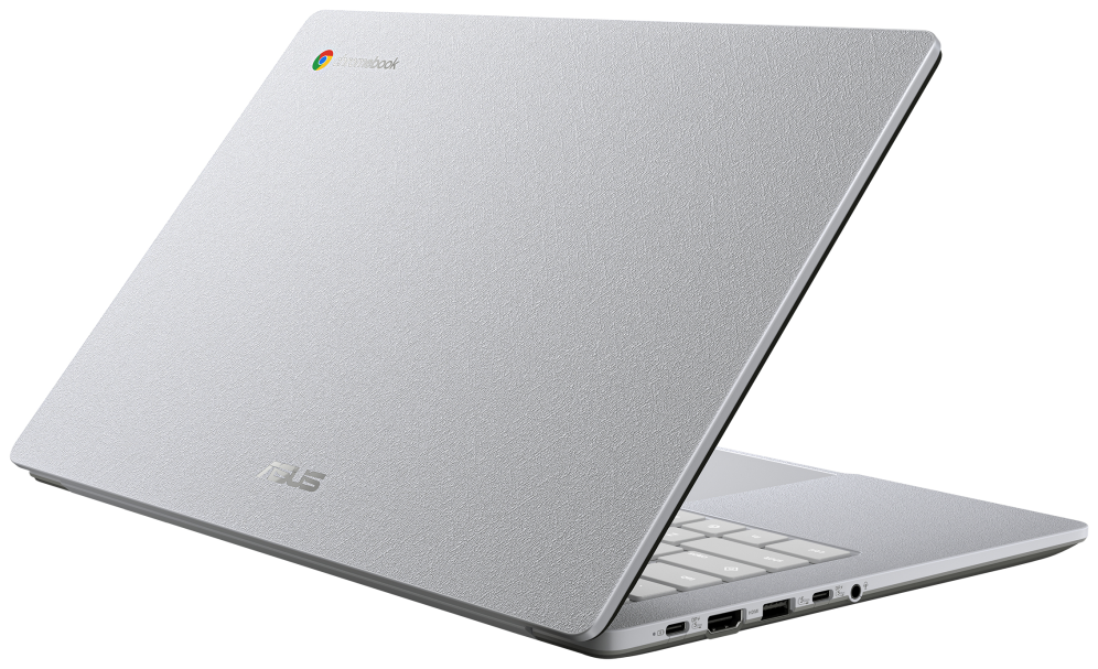 ASUS Chromebook CM14 CM1405CM4A-S60135 - Ordenador Portátil 14" Full HD (MediaTek Kompanio 540, 4GB RAM, 128GB eMMC, ARM Mali-G57 MC2, ChromeOS) Gris Puro - Teclado QWERTY español