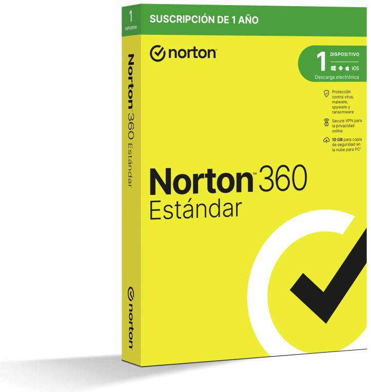 Norton 360 Standard Seguridad de antivirus Base Español 1 licencia(s) 1 año(s)