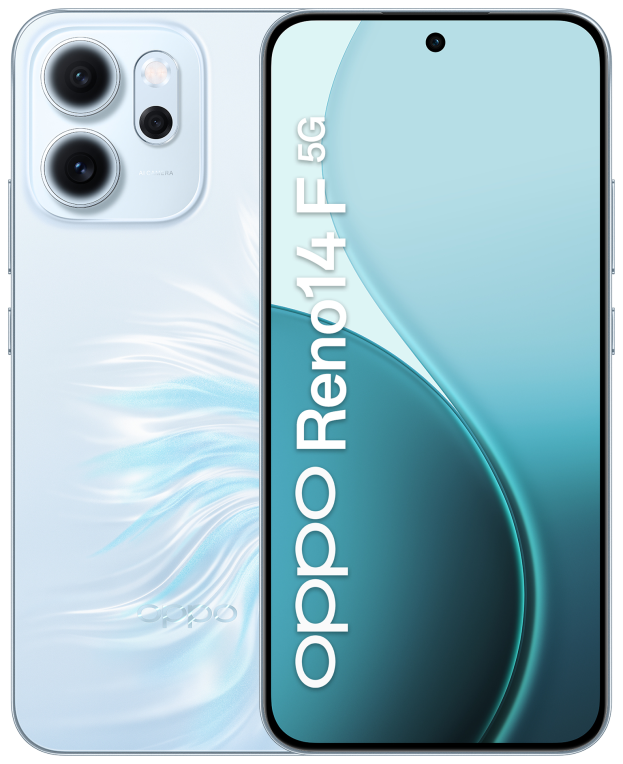 OPPO 14 F 5G Reno14 F 5G 16,7 cm (6.57") SIM doble Android 15 USB Tipo C 8 GB 256 GB 6000 mAh Azul