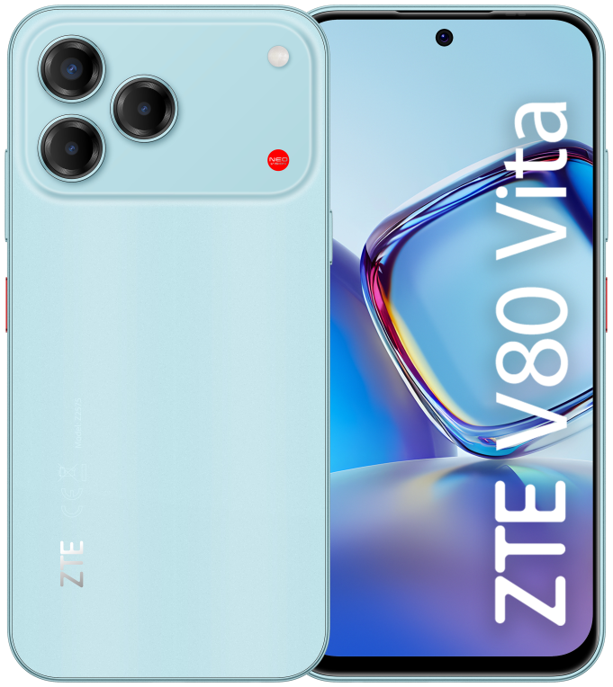 ZTE V80 Vita 17,1 cm (6.75") Ranura híbrida Dual SIM Android 16.0 4G USB Tipo C 4 GB 256 GB 5000 mAh Azul