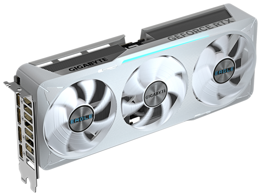 GIGABYTE GeForce RTX 5070 EAGLE OC ICE SFF 12G Tarjeta Gráfica - 12GB GDDR7, 192 bits, PCI-E 5.0, 2587 MHz Core Clock, 3 x DP 2.1a, 1 x HDMI 2.1b, NVIDIA DLSS 4, GV-N5070EAGLEOC ICE-12GD