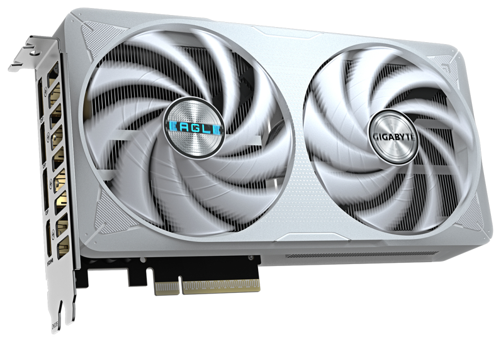 GIGABYTE GeForce RTX 5060 Ti EAGLE OC ICE 16G Tarjeta Gráfica – 16 GB GDDR7, 128 bits, PCI-E 5.0, 2617 MHz Frecuencia del núcleo, 3 x DisplayPort, 1 x HDMI, GV-N506TEAGLEOC ICE-16GD