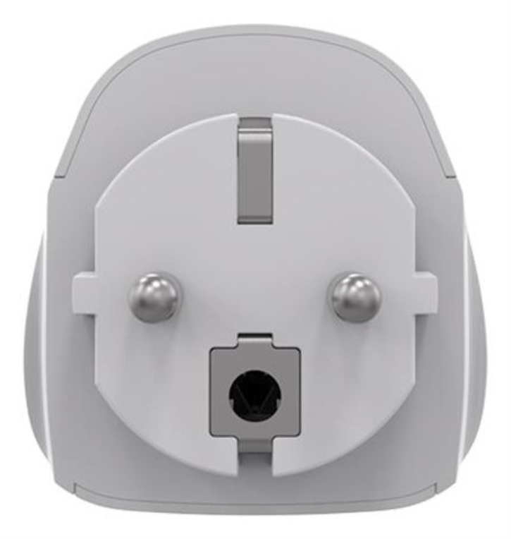 Gembird A-AC-EUMINTF adaptador de enchufe eléctrico Tipo C (Europlug) Universal Blanco