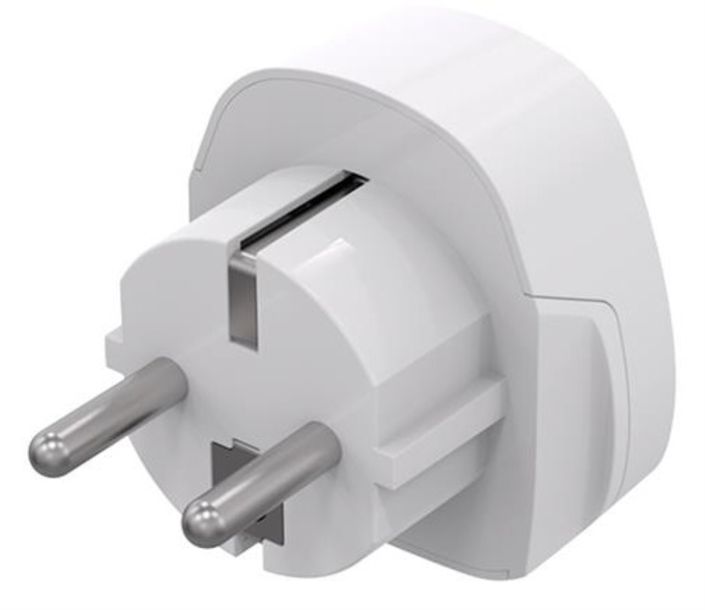 Gembird A-AC-EUMINTF adaptador de enchufe eléctrico Tipo C (Europlug) Universal Blanco