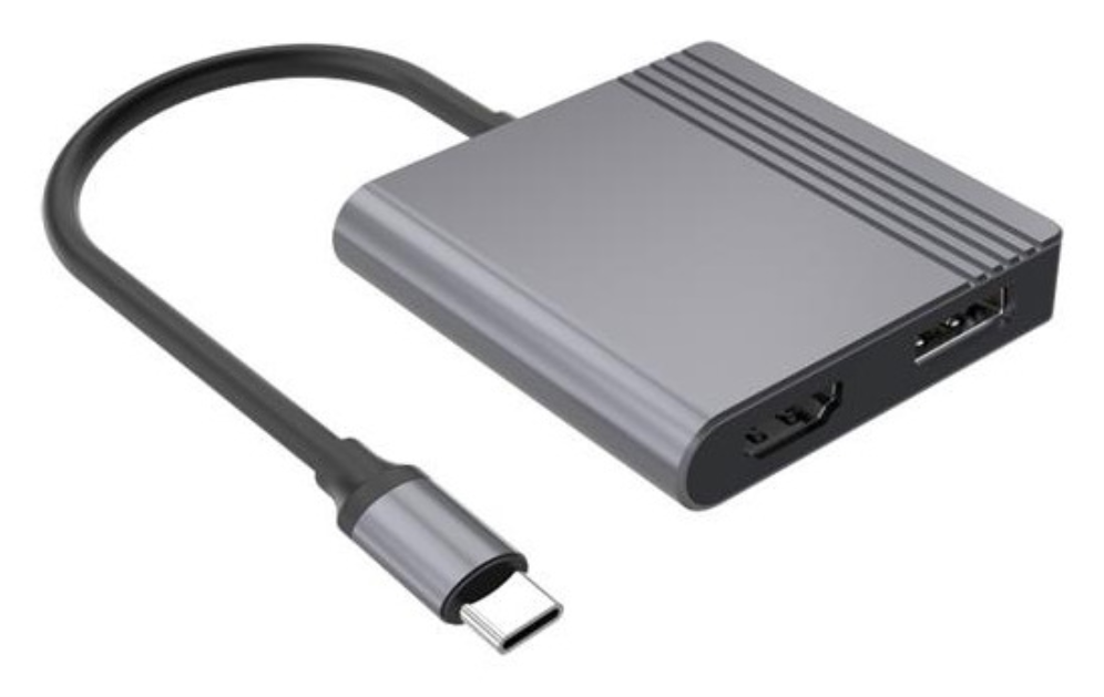 Gembird A-CM-HDMIFDPF-01 hub de interfaz USB Tipo C Gris