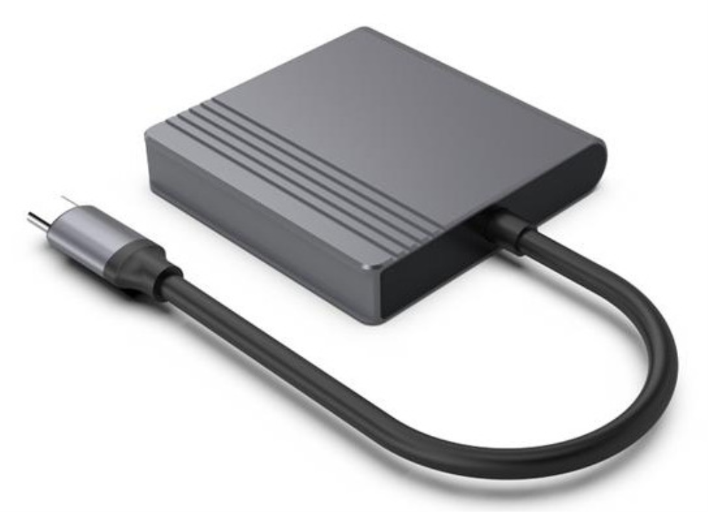 Gembird A-CM-HDMIFDPF-01 hub de interfaz USB Tipo C Gris