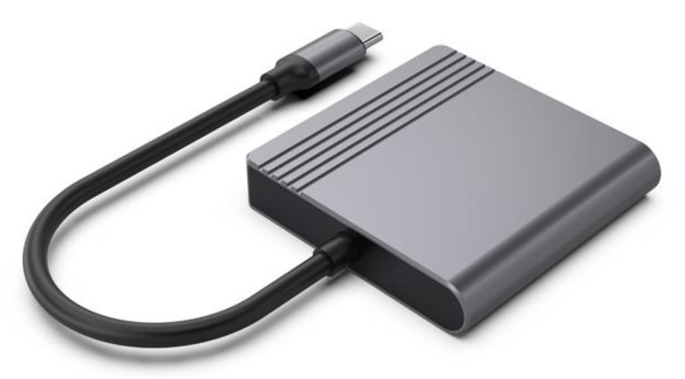 Gembird A-CM-HDMIFDPF-01 hub de interfaz USB Tipo C Gris