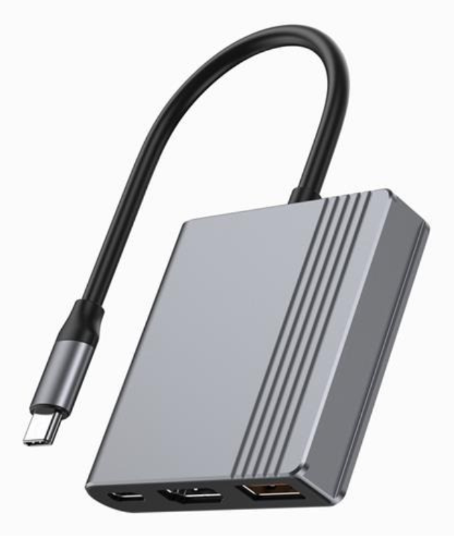 Gembird A-CM-COMBO3-05 hub de interfaz USB Tipo C 10000 Mbit/s Gris