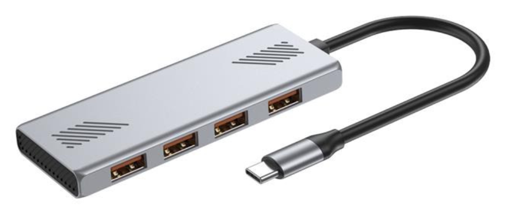 Gembird UHB-CM-U310-A4-01 hub de interfaz USB 3.2 Gen 1 (3.1 Gen 1) Type-C Plata