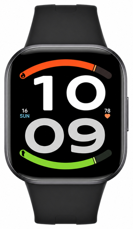 Xiaomi Redmi Watch 6 Active 4,7 cm (1.85") AMOLED 46 mm Digital 390 x 450 Pixeles Pantalla táctil Negro GPS (satélite)